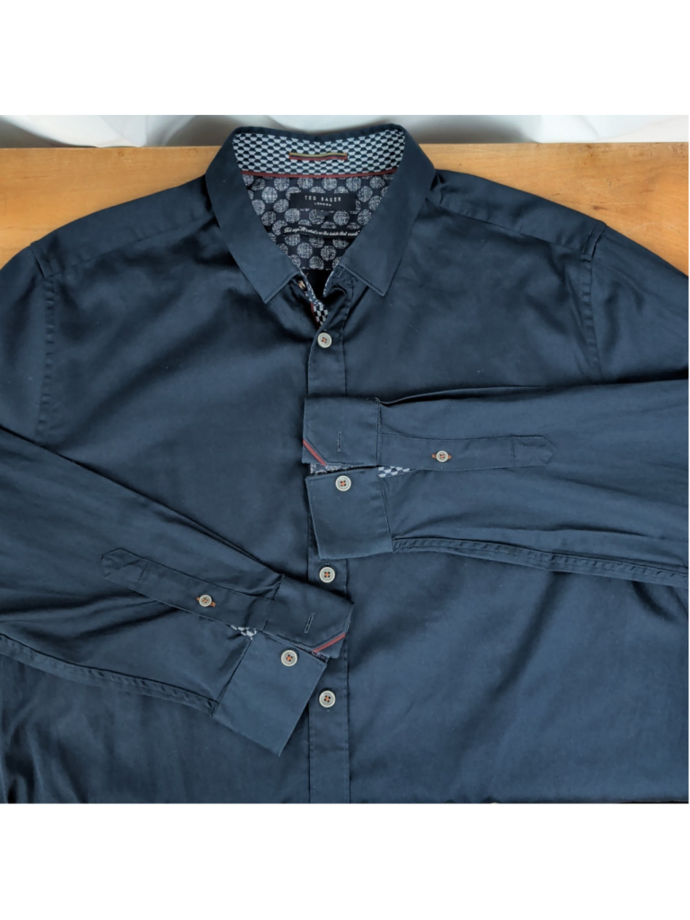 Ted Baker Men's Midnight Blue Collared Shirt